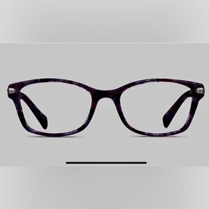 Coach HC6154F Purple Eye Glasses  tortoise-shell pattern.